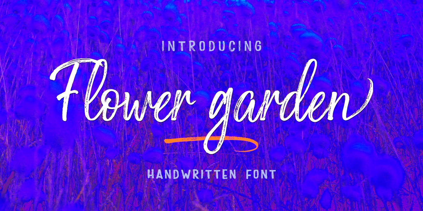 Font Flower Garden